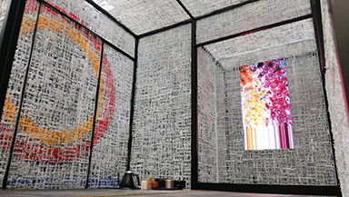 「可塑庵（ぷらあん）」の展示