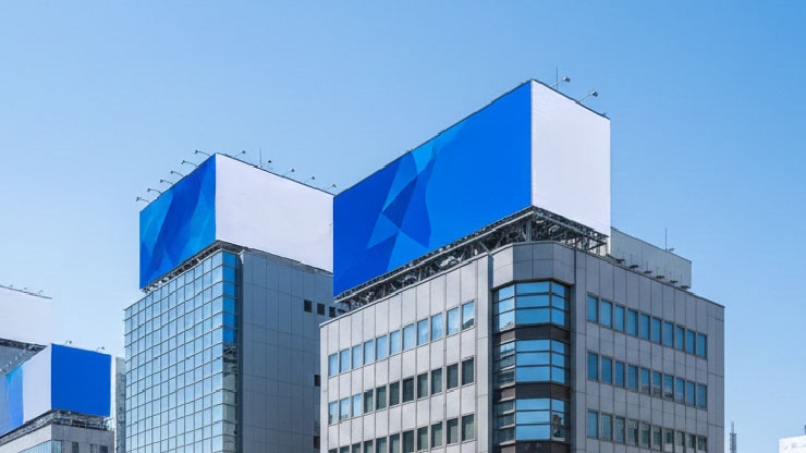 屋上大型LEDビジョン